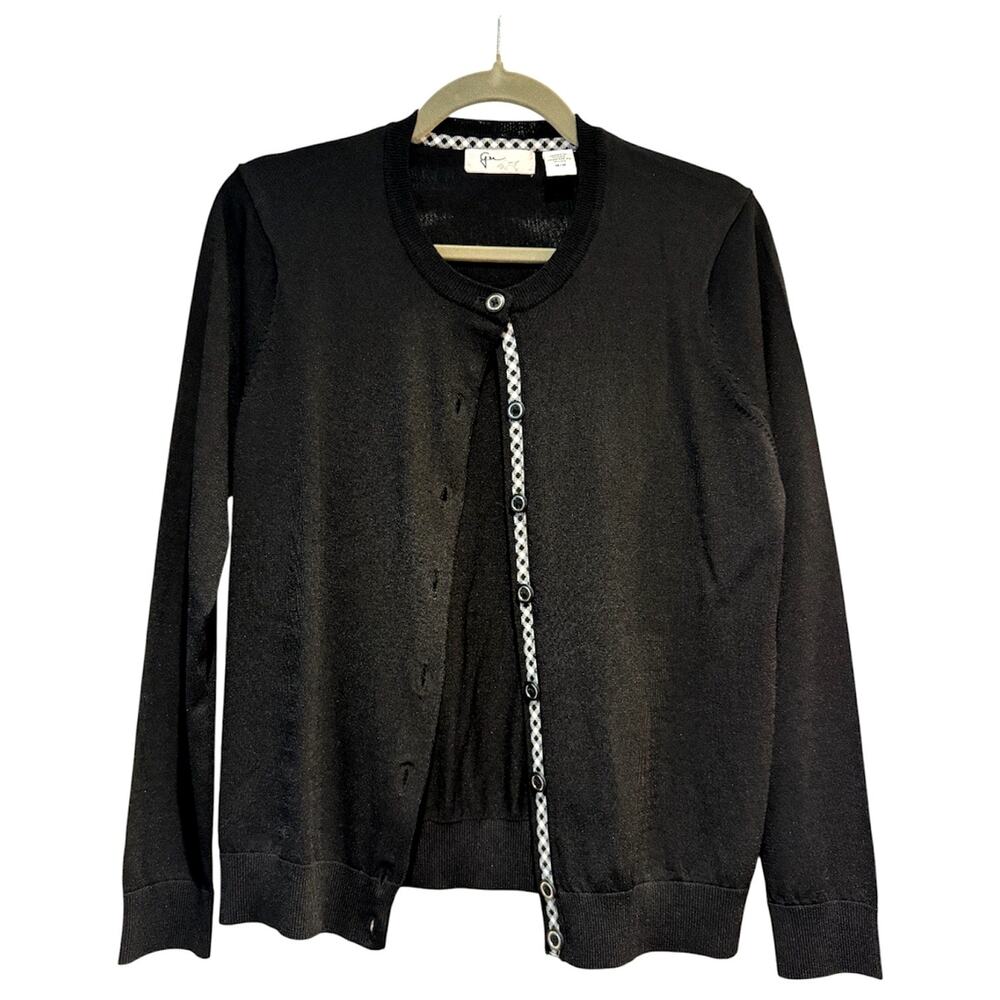 Greg Normal Cardign Black Button Closure Sz M | EUC